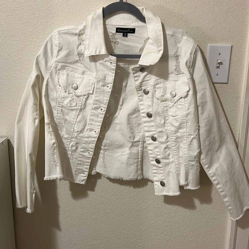 White Denim Jacket